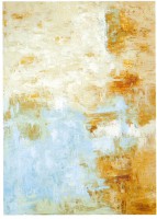 08. ABSTRACTO EN ARENA, BLANCO, OCRES Y AZULES.